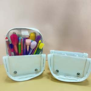 Brochas de Maquillaje Personalizadas YRX y Bolsa Impermeable para Guardar Brochas de Maquillaje, Bolsa de Maquillaje Personalizada con Logotipo, Bolsa de Maquillaje Vertical de PVC - Product Image 5