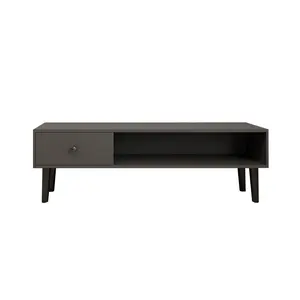 Hot selling custom Luxury home TV stands living room furniture modern tv stand and coffee table set black modern tv stand