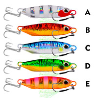 Leurre de pêche en acier inoxydable, version courte, plaque métallique, appât dur, plombé, pour lancer longue distance, simulation de poisson, pour achigan et jackfish
