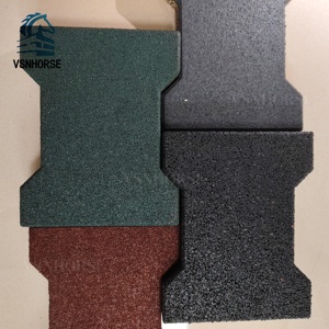 Dalles de <span class=keywords><strong>sol</strong></span> en caoutchouc en forme d'os de chien, durables, pour écuries de <span class=keywords><strong>chevaux</strong></span>, allées, stalles, antidérapantes, imperméables - Product Image 1