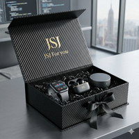 Boîte d'emballage personnalisée de luxe avec tiroir coulissant en papier et languette de traction pour portefeuille, montre, gadgets technologiques et présentoir cadeau