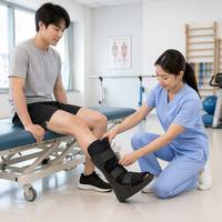 Botte de marche respirante et rembourrée ROM Air Cast pour la rééducation des traumatismes du pied et des ruptures du tendon d'Achille
