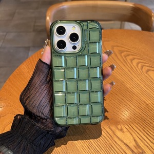 Nuovo Arrivo: Cover per Telefono 3D a Cubo Intrecciata Trasparente Antiurto per <span class=keywords><strong>iPhone</strong></span> 17 Air 16 15 14 Plus 13 12 <span class=keywords><strong>11</strong></span> <span class=keywords><strong>Pro</strong></span> <span class=keywords><strong>Max</strong></span> - Product Image 3