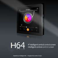 H64 Amplificador de Audio Mini de 4 Pulgadas con Sistema Android 10.0, Alexa, WIFI, Estéreo, para Cine en Casa, Amplificador de Pared