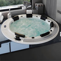 Baignoire Spa Extérieure Moderne en Acrylique Ovale avec Massage Chauffant à Température Contrôlée Intelligente pour Villa Courtyard Hotel 10 Jets