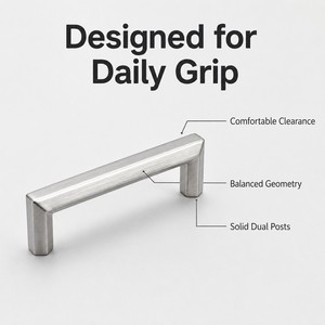 For Stainless Steel Decorative Drawer <b>Pulls</b> <b>Door</b> <b>Handles</b> for Wardrobe Kitchen Cabinet Furniture Design for Bedroom - Product Image 6