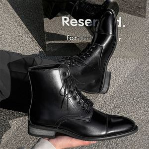 Nouvelle Arrivée 2025 – Bottes en Cuir Pointues pour Hommes – Chaussures d'Hiver Décontractées et Habillées – Bottines en Cuir pour Hommes - Product Image 3