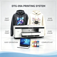 Équipement d'impression textile DTG à double poste de travail, pour maximiser la production quotidienne de t-shirts et de sweats à capuche pour les projets de personnalisation en gros.