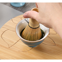 Fouet en bambou Zizu fait main, brosse Chasen écologique en bambou, vente en gros d'usine, outils pour fouetter la poudre de thé vert Matcha