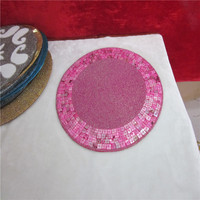 Vente directe d'usine traitement et tapis perlé personnalisé fait à la main tasse Matdishes disque Pad dîner drapeau tapis de Table thé tapis de Table 148