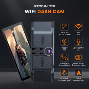 10.26 Màn Hình Cảm Ứng Xách Tay Hiển Thị 4K Không Dây Máy Ảnh Carplay Android Tự Động <span class=keywords><strong>Dashcam</strong></span> 5G <span class=keywords><strong>Wifi</strong></span> Tầm Nhìn Ban Đêm GPS Navigation <span class=keywords><strong>Dashcam</strong></span> - Product Image 2
