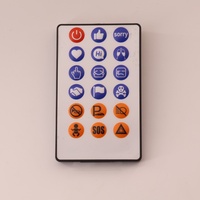 Télécommande universelle TVSNARP WRT8615 avec réglage de la chaleur, voyant LED, fabriquée en plastique ABS de haute qualité, remplaçable par une pile CR2032