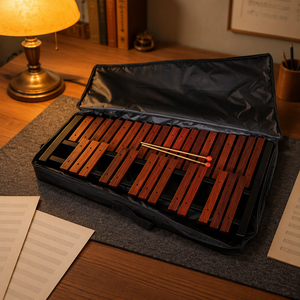 Xilofono in palissandro a 32 toni, strumento musicale per l'insegnamento nella scuola materna, strumento a percussione melodico, strumento Orff all'ingrosso, strumento da suonare a mano - Product Image 6