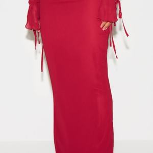 ชุดเดรสผู้หญิงแบบใหม่สไตล์คัสตอม ชุดเซ็ตกระโปรงยาวทรงเข้ารูป แขนยาว แต่งระบาย พร้อมกระโปรงแม็กซี่ ชุดคลุมชายหาด ชุดสองชิ้นทรงเข้ารูป - Product Image 3