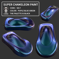 Peinture automobile effet super caméléon 1K, peinture caméléon à changement de couleur, plusieurs couleurs irisées, revêtement de rénovation automobile