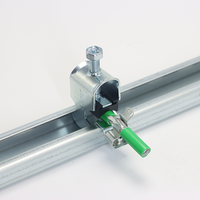 Pince de protection EMC Clips zingués pour rails en acier SCR40 ou rails en aluminium ACR30