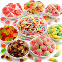 Fabricant, vente en gros, en vrac, personnalisé, OEM, ODM, marque privée, bonbons gélifiés acidulés aux saveurs de fruits assorties, TIK TOK, Halal