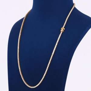 Lab Grown Diamond 925 Sterling <b>Silver</b> Luxury <b>Chain</b> Premium <b>Fine</b> Jewelry for Men and Women Wedding Gift - Product Image 5