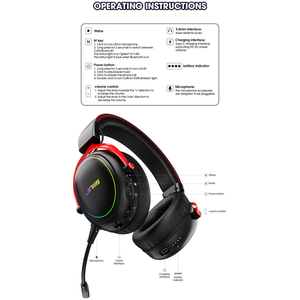 <span class=keywords><strong>Casque</strong></span> de jeu sans fil JINMS V9 <span class=keywords><strong>PRO</strong></span> Tri-mode, son surround 7.1, <span class=keywords><strong>casque</strong></span> <span class=keywords><strong>gamer</strong></span> RGB, batterie 150H, haut-parleur 40mm pour PCPS5 OEM/ODM - Product Image 3