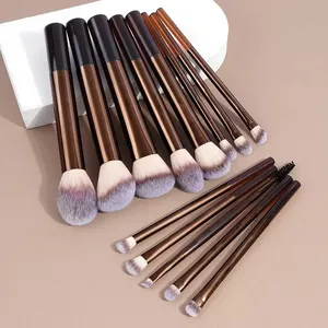 Set de 13 Brochas de Maquillaje para Base, Corrector, Polvo, Sombra de Ojos, Colorete, Brocha Kabuki para Difuminar, Herramienta Cosmética de Belleza Facial - Product Image 2
