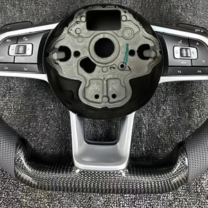 Volant sport en cuir et fibre de carbone, très demandé, compatible avec <span class=keywords><strong>Volkswagen</strong></span> Golf 7 GTI Golf <span class=keywords><strong>R</strong></span> MK4 5 6 7 8 <span class=keywords><strong>Polo</strong></span> GTI <span class=keywords><strong>R</strong></span> <span class=keywords><strong>Line</strong></span> - Product Image 4