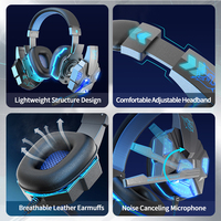 Casque de jeu filaire stéréo circum-auriculaire SY830 avec micro pour PC, PS4, PS5, Xbox – Audifonos Gamer, Auriculares, Fone De Ouvido