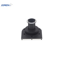 Base noire en acier inoxydable usinée par tournage et fraisage CNC de précision - Compatible avec les machines automatisées - Tolérance 0,01 mm