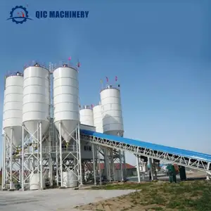 QIC automatisch 60m3/h tragbare selbstladende Beton-Batterieanlage mobile Betonmischanlage preis