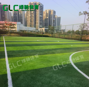 Nhà Máy Giá Chất lượng cao bền mật độ cao cao su cỏ nhân tạo phòng tập thể dục <span class=keywords><strong>Turf</strong></span> cho bóng đá bóng đá lĩnh vực GLC thương hiệu màu xanh lá cây 10 - Product Image 2