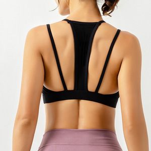 Sujetador deportivo para <span class=keywords><strong>mujer</strong></span> INS, gran oferta, <span class=keywords><strong>chaleco</strong></span> deportivo transpirable para correr y Yoga, hermoso diseño de espalda - Product Image 2