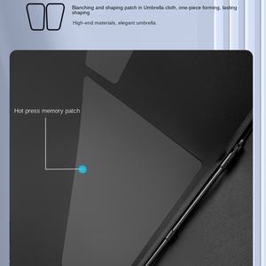 Parapluie automatique anti-éclatement à section non pliable avec boucle annulaire 260T, protection solaire, parapluie pliable, fabricants en stock - Product Image 3