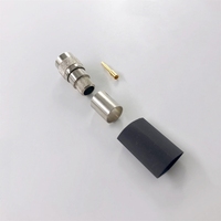 Connecteur coaxial RF TNC mâle à sertir pour câble RG8