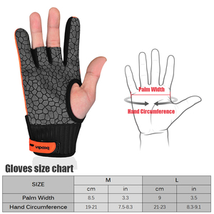 Guantes de bolos transpirables antideslizantes, protectores de pulgar para bolos, guantes deportivos para hombres y mujeres - Product Image 2