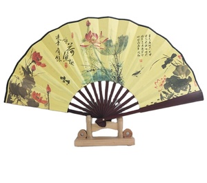 พัดไม้ไผ่พับได้แบบจีน ดีไซน์ใหม่ ออกแบบเองได้ สำหรับผู้ชาย ใช้ตกแต่ง - Product Image 1