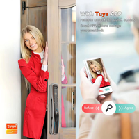 Serrure de porte intelligente avec caméra de surveillance, reconnaissance faciale 3D, interphone vidéo automatique, WiFi, empreinte digitale numérique, Tuya