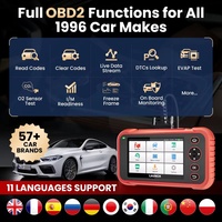 Herramienta de Diagnóstico de Sistemas CRP123i V2.0 4 para Todos los Coches, Escáner OBD2 con 3 Funciones de Reinicio y Prueba de Batería, Actualizaciones Gratuitas de por Vida