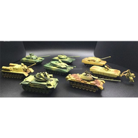 Kits de blocs de construction en plastique de simulation 1:72 bon marché, chars militaires, jouets de bricolage pour voitures d'enfants