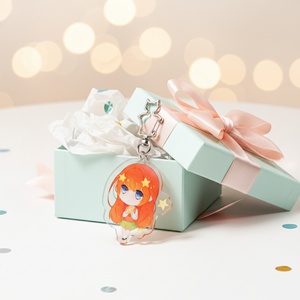 Promotion : Porte-clés en acrylique transparent holographique, motif dessin animé mignon, breloques personnalisées en acrylique, porte-clés transparent pour cadeaux d'enfants - Product Image 6