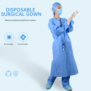 Livello 3 camice isolante chirurgico tuta monouso blu medico paziente Non Sterile EOS disinfettante tipo SMS camice medico PP PE - Product Image 4