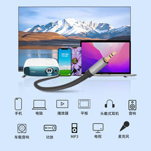 Cable de audio Focanden de 3,5 mm macho a macho, negro, con conector chapado en oro para altavoces, ordenadores, teléfonos móviles, reproductores multimedia - Product Image 4