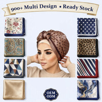 Écharpe en twill à impression numérique personnalisée pour femmes musulmanes, hijab Bawal Tudung imprimé en satin crêpe, WJ1007F
