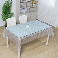Nappe en vinyle transparent minimaliste RNPT, protection de table en PVC imperméable, anti-rayures, pour salle à manger et bureau