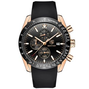 BENYAR, reloj de cuarzo de lujo para hombre de marca superior, relojes deportivos impermeables informales de negocios de acero inoxidable, reloj para hombre - Product Image 5