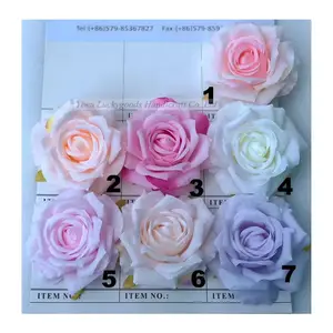 LFH083 Simulation rose head wedding home background wall decoration simulation flower multi-color corsage cross border