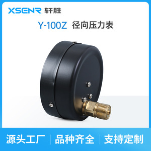เกจวัดแรงดันแบบแกน Suzhou Xuansheng Y100Z 2.5Mpa ขนาดเส้นผ่านศูนย์กลาง 100 มม. ระดับความแม่นยำ 1.6 พร้อมการเชื่อมต่อแบบเกลียว - Product Image 3