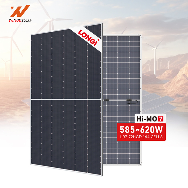 Longi BC Technology Solar Panel Bifacial 620W 630W 640W 650W 660W Solar Panel With High Power