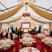 Tente de réception de mariage grande en PVC imperméable quatre saisons, personnalisable pour événements et cérémonies en extérieur, best-seller
