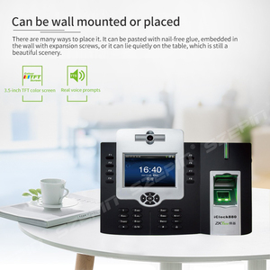 ZK TECO iclock880 hệ thống chấm công sinh trắc học Máy quét dấu vân tay Máy chấm công thời gian đồng hồ vân tay Wifi - Product Image 4