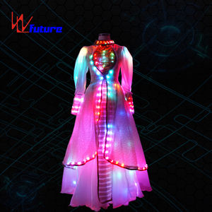 Abito LED Bianco Colorato con Ali per Donne / Costumi LED per Ragazze, Abito Gonfio LED per Ragazze, Costume da Adulto <span class=keywords><strong>Sexy</strong></span> per Danza Senza Vestiti - Product Image 2