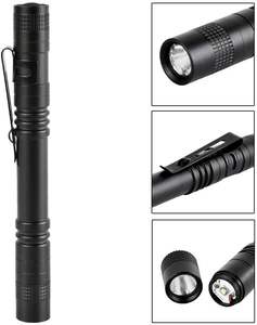 Linterna Táctica LED de Aluminio al por Mayor, Resistente al Agua IP65, Linterna de Camping con Clip, Mini Linterna de Bolsillo, 2 Pilas AA - Product Image 2